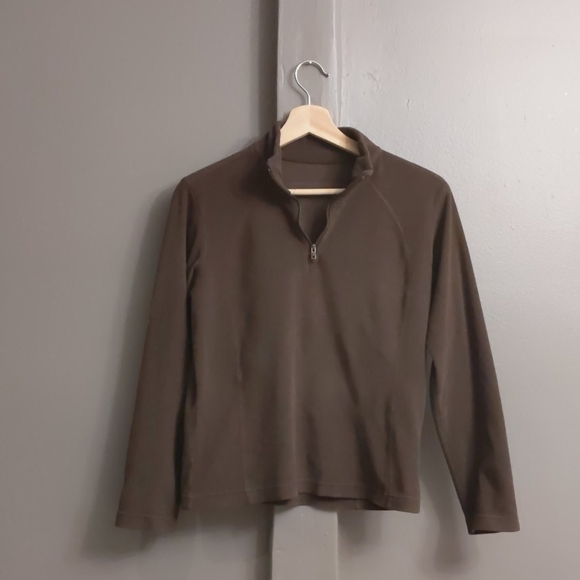 Columbia brown fleece sweatshirt